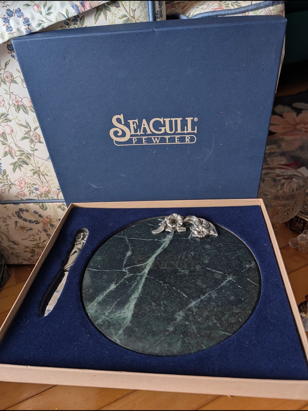 Seagull Pewter Marble Cheese Board